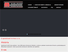 Tablet Screenshot of m-inox.sk